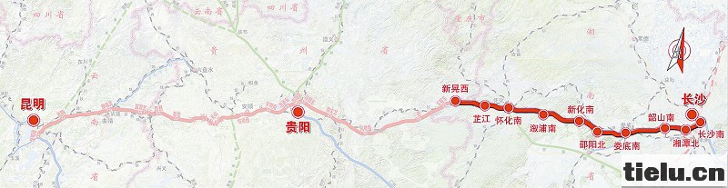 沪昆高铁长沙以西湖南段开通运营